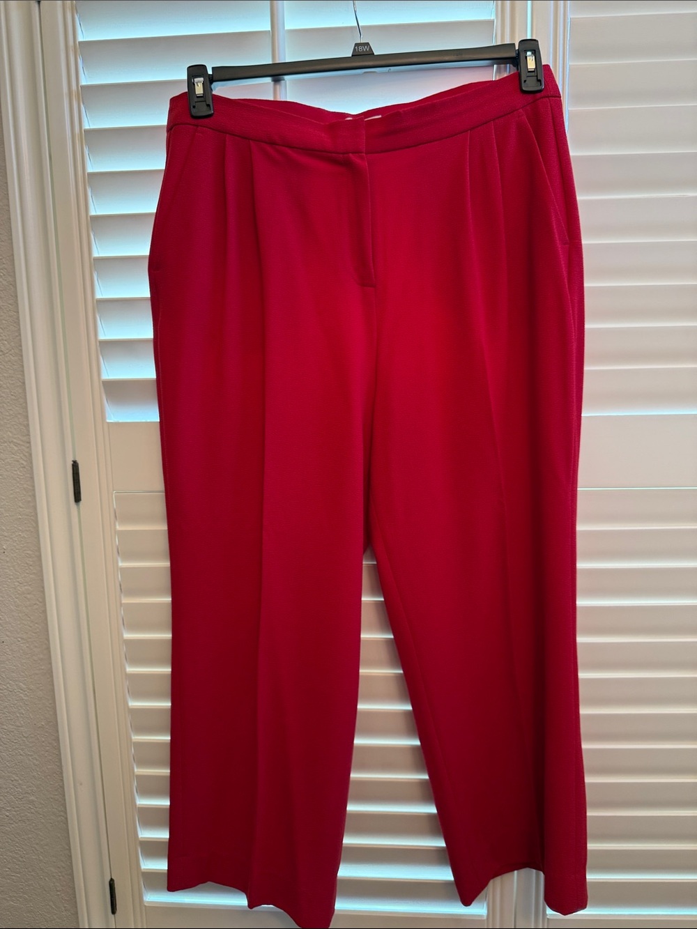 Bar III Vibrant Red Wide-Leg Trousers